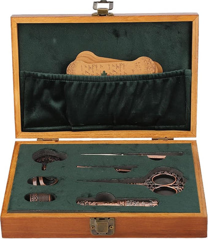 Pssopp Vintage Embroidery Scissors Set, Sewing Tool Kit by Pssopp