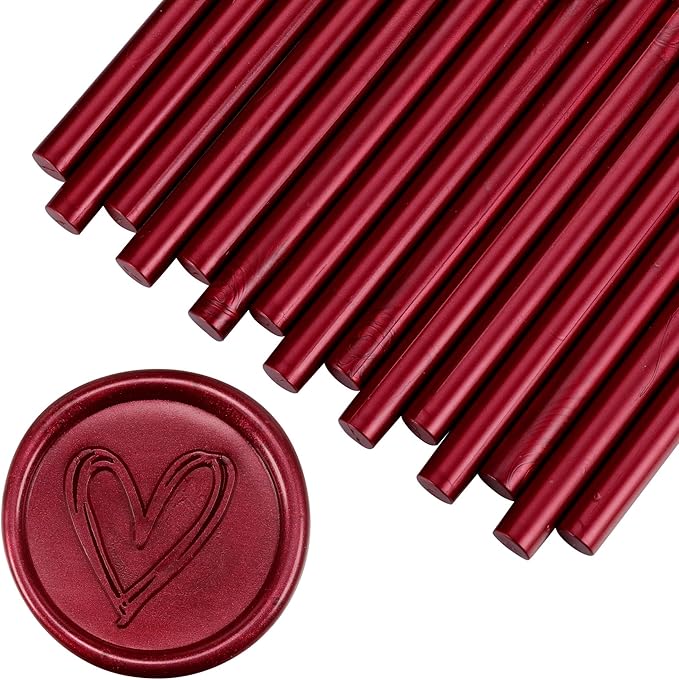Yoption 15 Pieces Burgundy Glue Gun Sealing Wax Sticks by Yoption