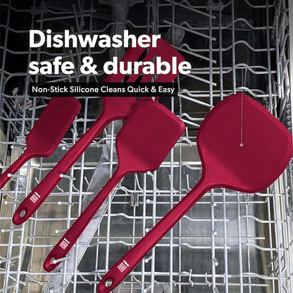 New DI ORO Seamless Series Moda 4-Piece Silicone Turner Spatula Set - Image 6