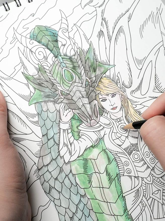 ColorIt Colorful Dragons Adult Coloring Book, Volume I - Image 8