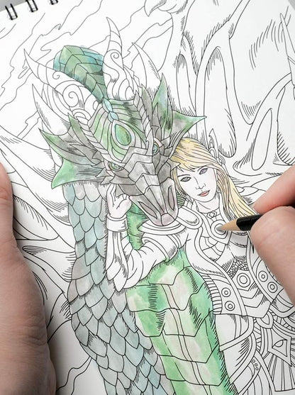 ColorIt Colorful Dragons Adult Coloring Book, Volume I - Image 8
