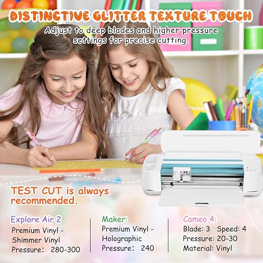 TECKWRAP Glitter Adhesive Vinyl, Permanent Craft Vinyl - Image 7
