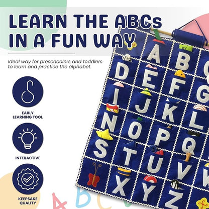 Pockets of Learning ABC Felt Wall Hanging Chart - Image 2