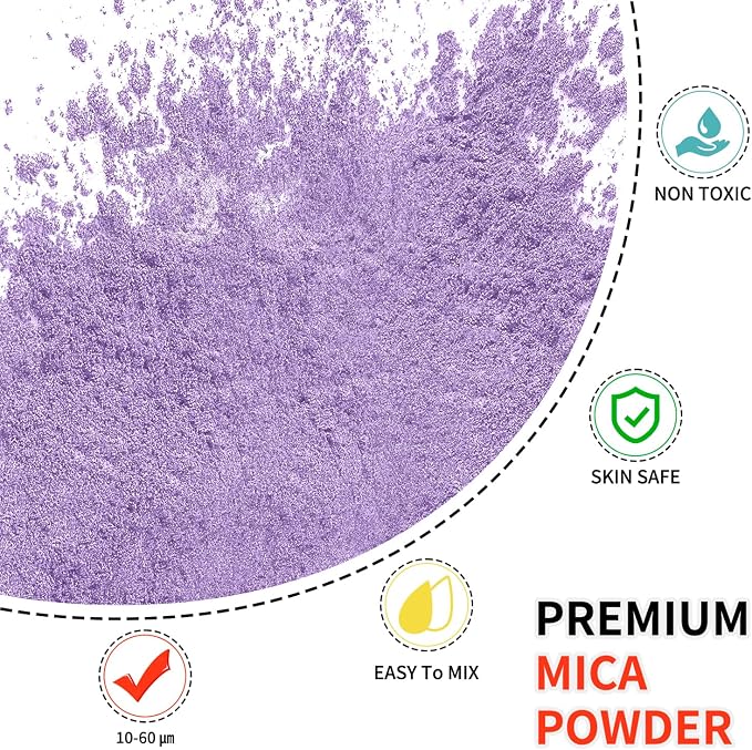 Mica Powder - 100g Mica Powder for Epoxy Resin - Metallic Color Pigment for - Image 2