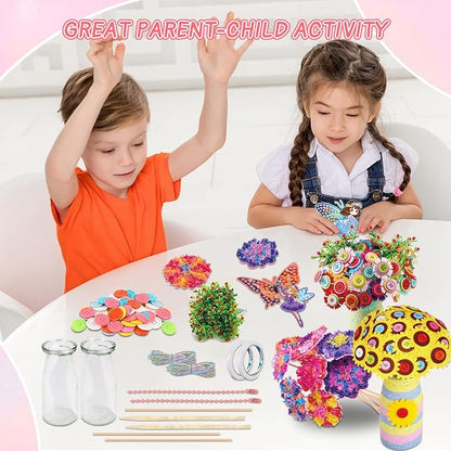 Mostop Crafts for Kids Ages 6-10, DIY Flower Bouquet Craft Kit - Image 2