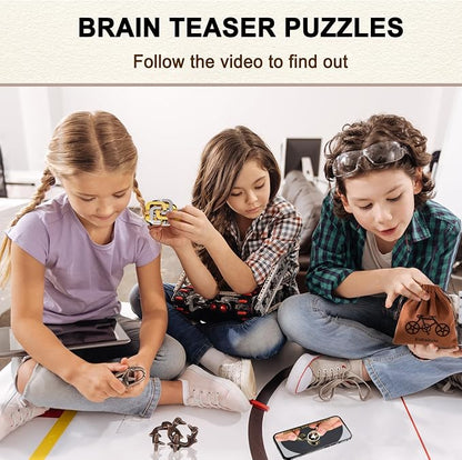 9pcs Metal Puzzle for Adult Disentanglement Puzzles Lock Puzzle Games Set Gift - Image 3