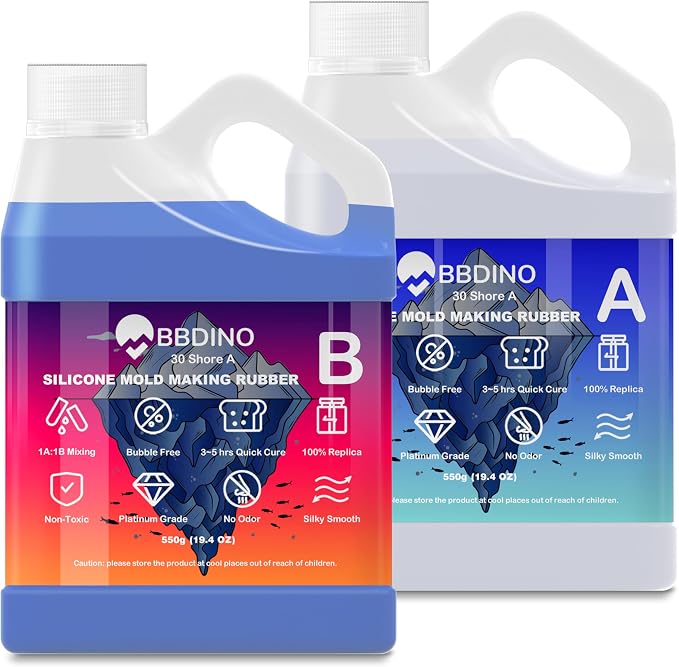 BBDINO Silicone Mold Making Kit, 30A Liquid Silicon by BBDINO