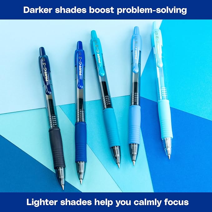 PILOT G2 Premium Gel Roller Pens, Fine Point Gel Pens, Boost Blue Pack - Image 5