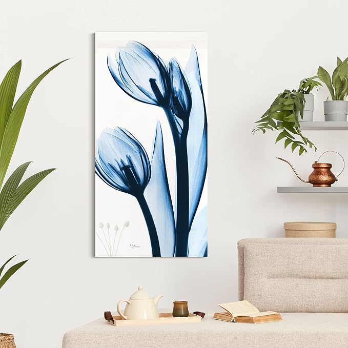 Empire Art Direct Frameless Tempered Glass Wall Art, Decorative Panel, Flower - Image 3