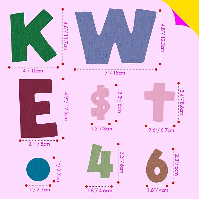 288 PCS Alphabet Combo Set, Large Size Letters Uppercase/Lowercase Letters - Image 4
