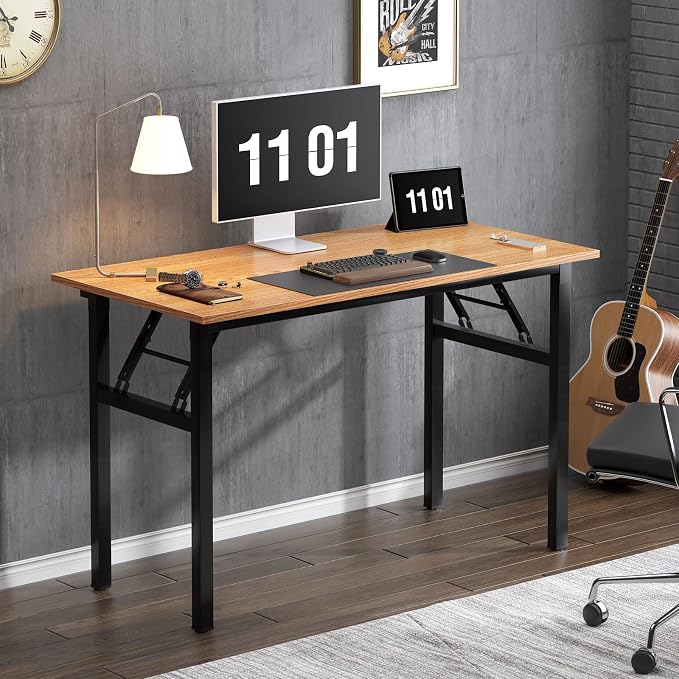 Need Home Office Desk 47 inches Folding Computer Table Workstation No Install - Image 9