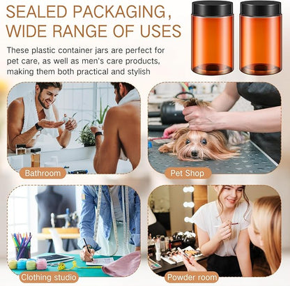 SATINIOR 12 Pack 12 oz Plastic Container Jars - Image 4