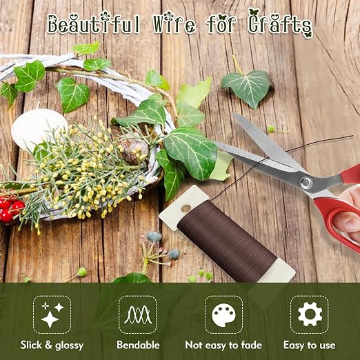 Floral Wire, 38 Yards 114 Ft 22 Gauge Metal Wire - Image 4