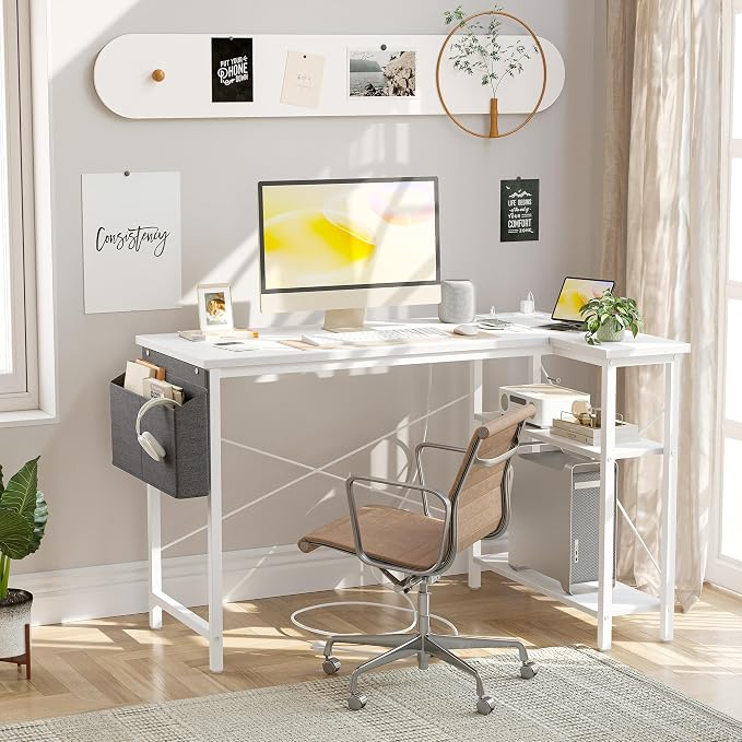 TIQLAB L Shaped Computer Desk - Image 2