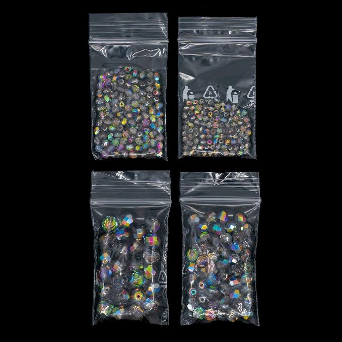 275 pcs Set of Czech Faceted Glass Beads, Fire-Polished Round Crystal Vitrail - - Image 6