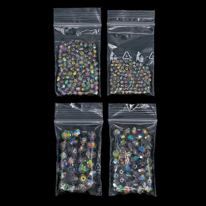 275 pcs Set of Czech Faceted Glass Beads, Fire-Polished Round Crystal Vitrail - - Image 6