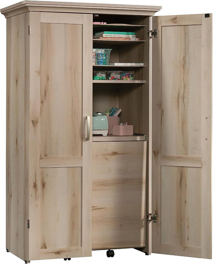 Sauder Miscellaneous Storage Craft & Sewing Armoire, Pacific Maple finish - Image 6