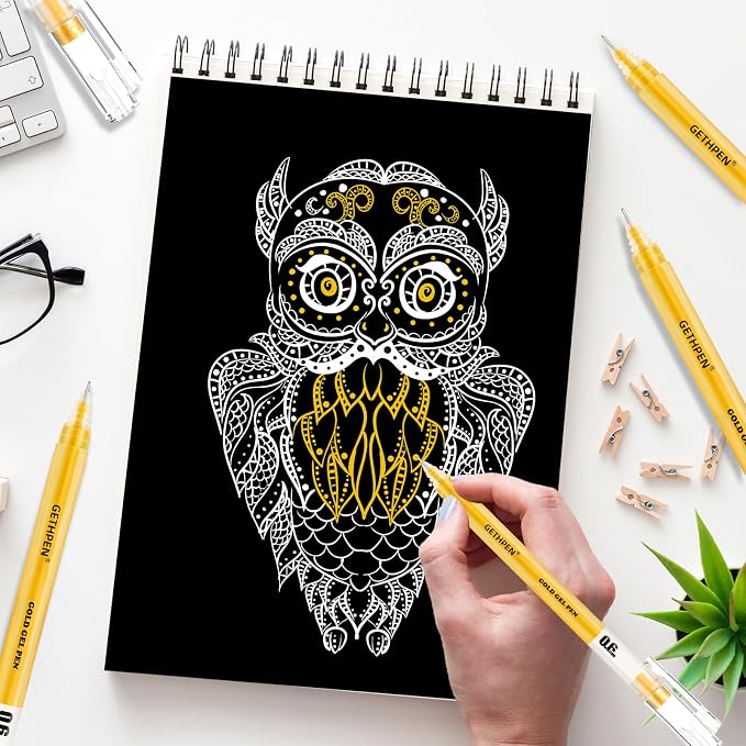 Gold Gel Pens 3-Pack - Image 7