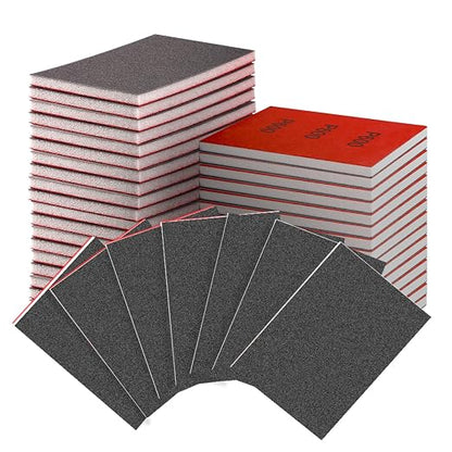30-Pcs 3x4 Inch 600 Grit Sanding Sponge Set, Soft Foam Hand Sanding Blocks by Unknown