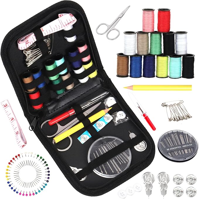 Rustark 98Pcs Sewing Kit With Portable Bag, Premium Supplies Including 14 by Rustark