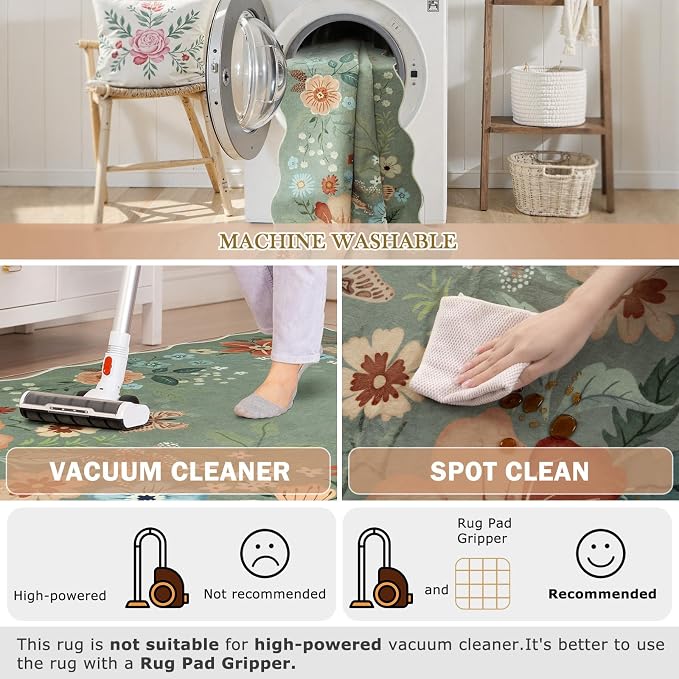 Beeiva Washable Rugs 5x7 - Image 4