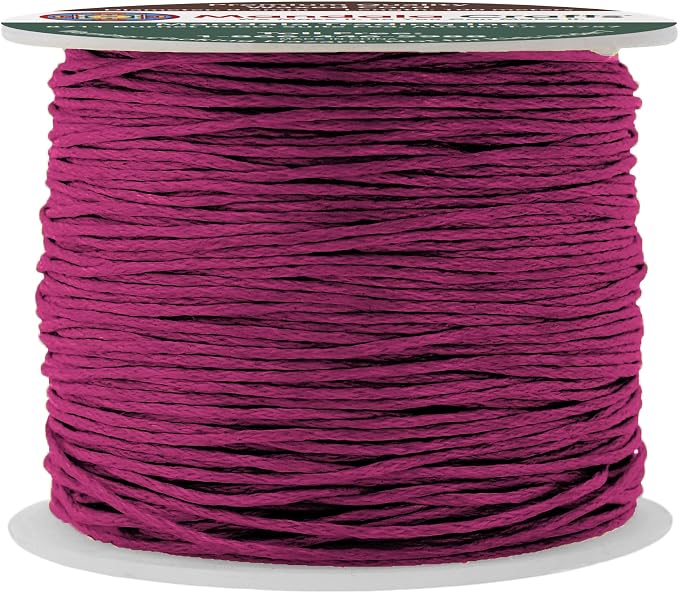 Mandala Crafts 0.5mm 109 Yards Dark Violet Cotton Waxed Cord by MandalaCrafts