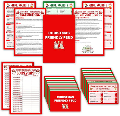 Christmas Friendly Feud Game, Funny Christmas Party Games, Friendly Feud Trivia by Unknown