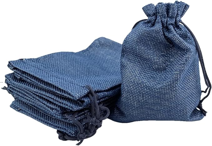 Palmhomee Pack of 25 Burlap Gift Bags - Image 2