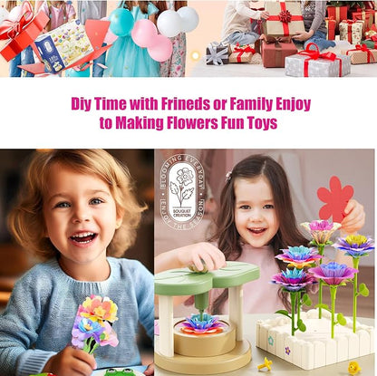 Toys for Girls 3 4 5 6 7 8 9 10 Years Old, Fabric Flower Bouquets for Girls - Image 3