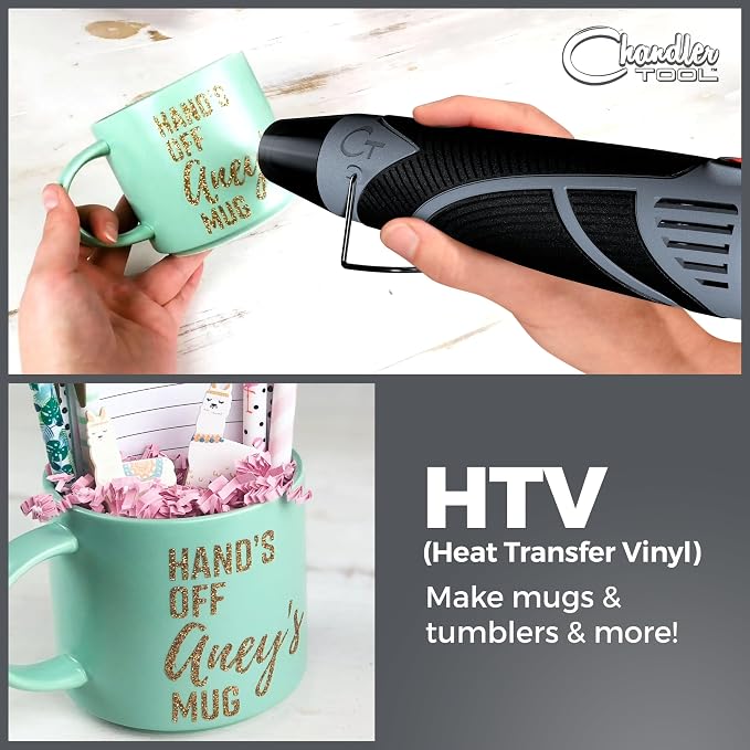 Heat Gun for Crafting, Mini Dual Temp Hot Air Gun Tool for Epoxy Resin - Image 7