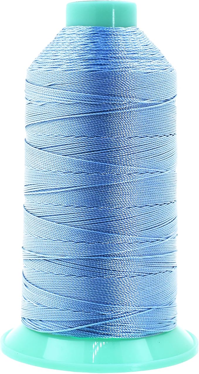Mandala Crafts Bonded Nylon Thread Light Blue Heavy Duty Sewing Threads by MandalaCrafts
