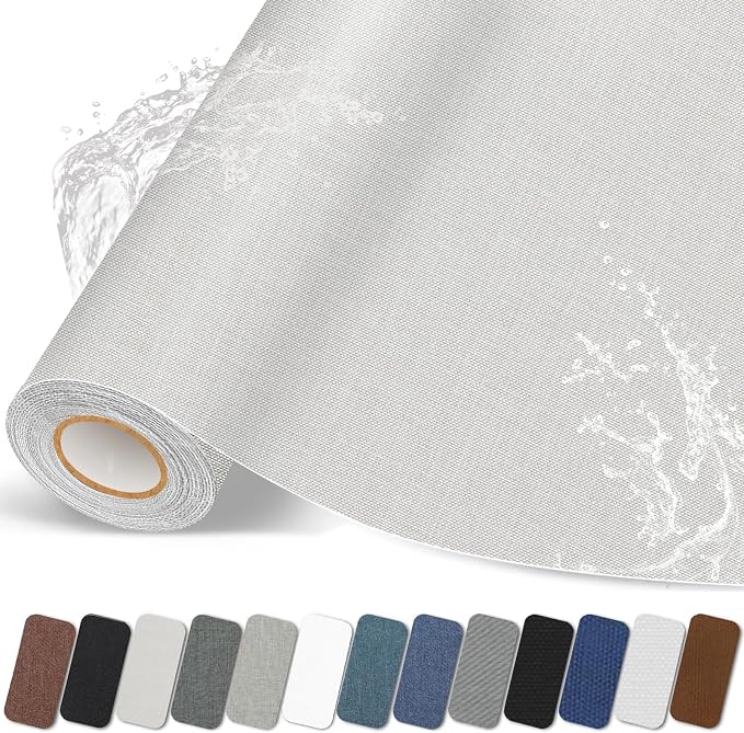 Fabric Repair Patches, 17X79 inch Linen Self-Adhesive Fabric Repair Tape by CanvasRepairPatch
