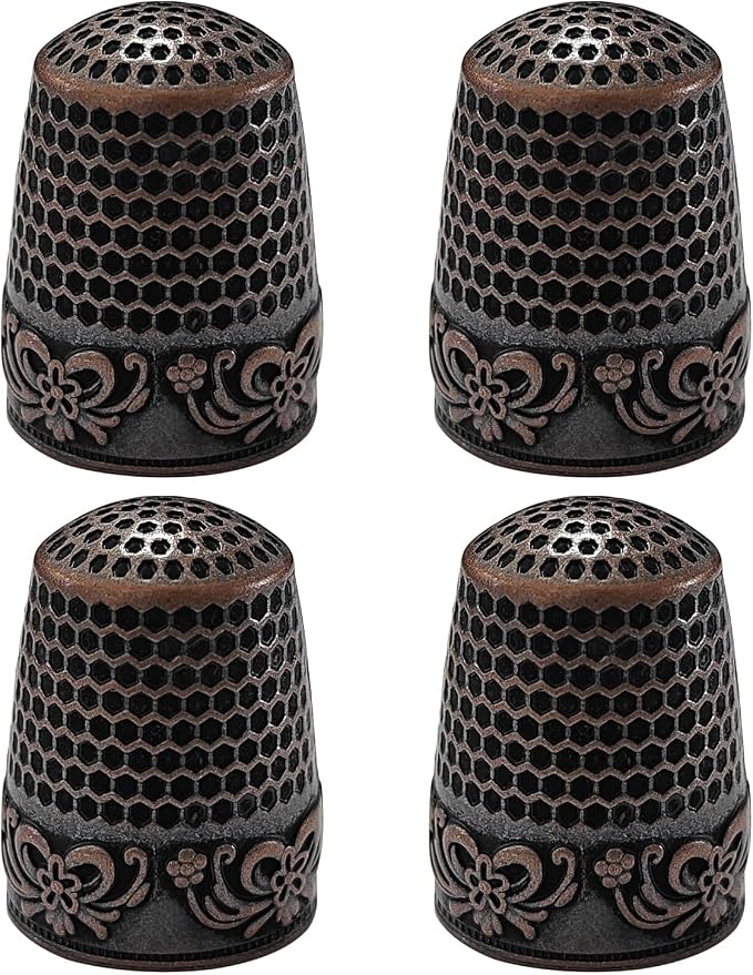 FR 4Pcs Sewing Thimbles, Metal Thimbles by Unknown