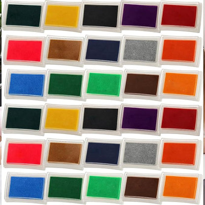 DEAYOU 30 Pack Craft Ink Pads, Washable Finger Stamp Pad - Image 7