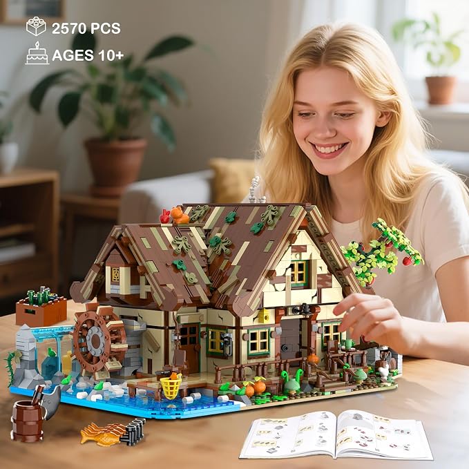 Wood Cabin Mini Building Set - Image 8
