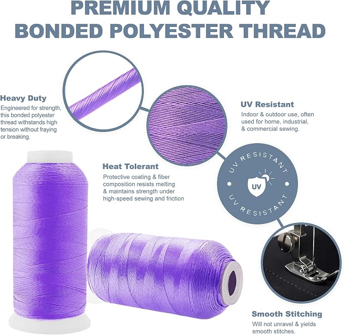 Mandala Crafts Lilac Heavy Duty Thread - Image 3