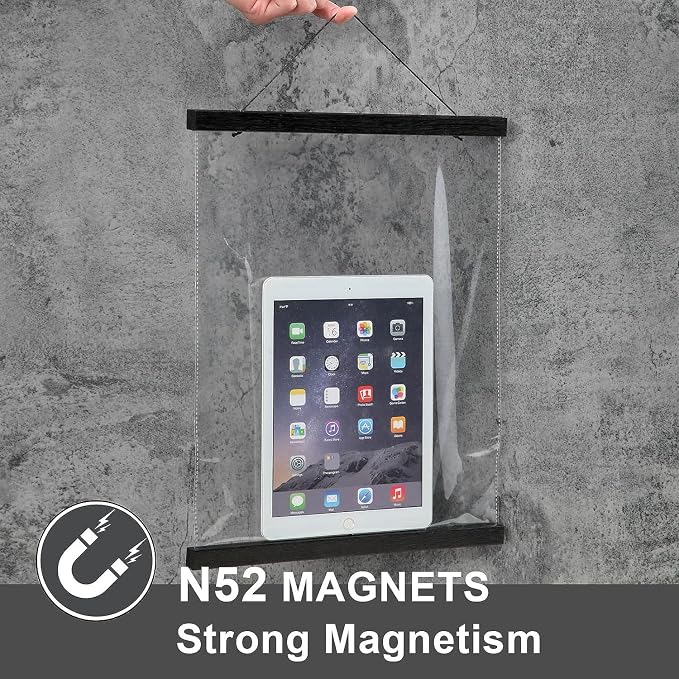 WITCOLOR 25x17 25x36 25x25 Poster Frame, Magnetic Black Wood Wooden Frame Hanger - Image 3