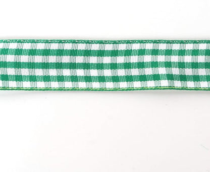 Green Gingham Plaid Checked Ribbon 25 Yards Each Roll 100% Polyester - Image 7