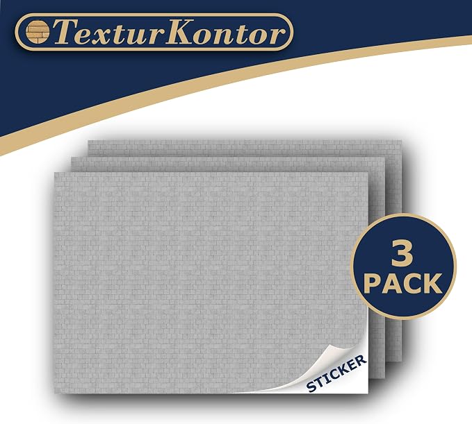 3 Sheets Self-Adhesive Decorative Film Paving Stones and Surfaces - Image 4