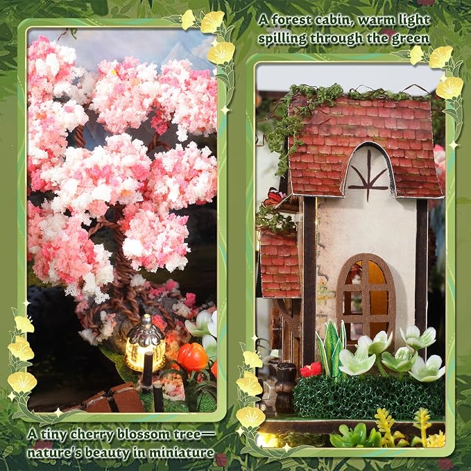 DIY Miniature House Kit, Forest Book Nook Kit - Image 6