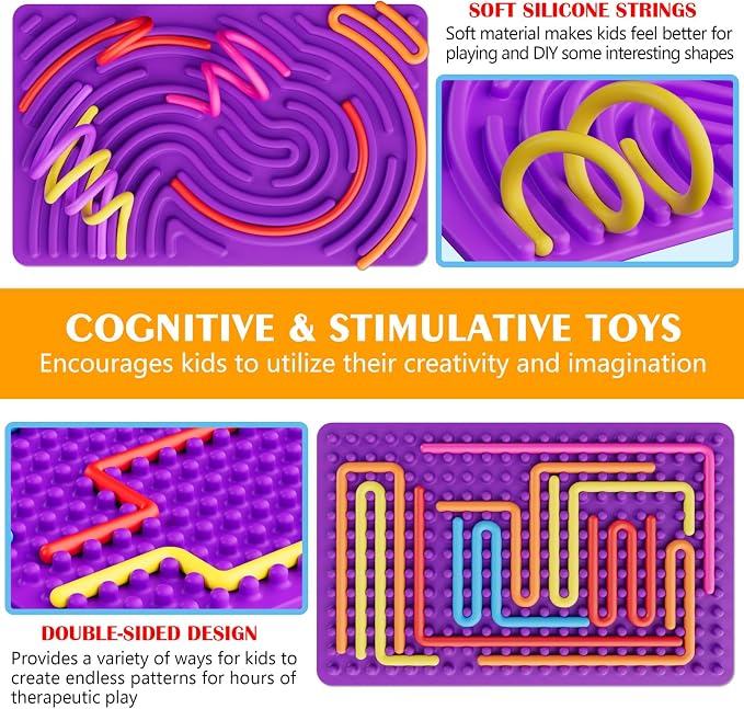Sensory Fidget Toys for Kids Toddler Boys, Sensory Activity Board for Stress - Image 2