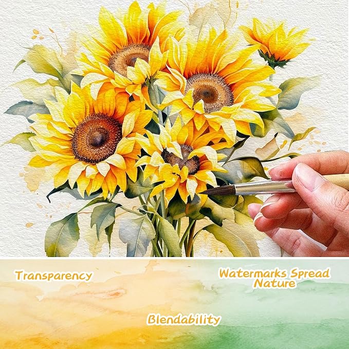 Caliart Watercolor Paint Set, 128 Colors - Image 3