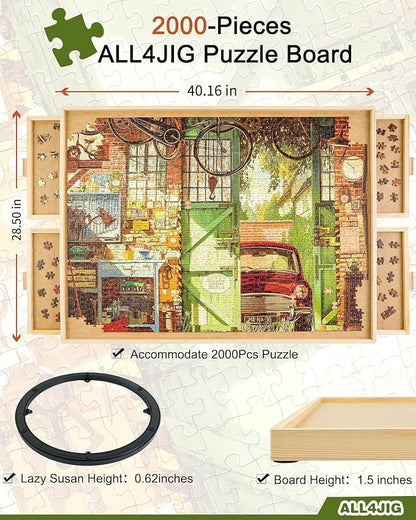 ALL4JIG 2000 Piece Rotating Puzzle Board - Image 3