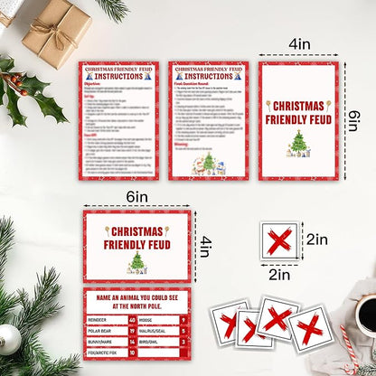 Christmas Friendly Feud Game, Funny Christmas Party Games, Friendly Feud Trivia - Image 2