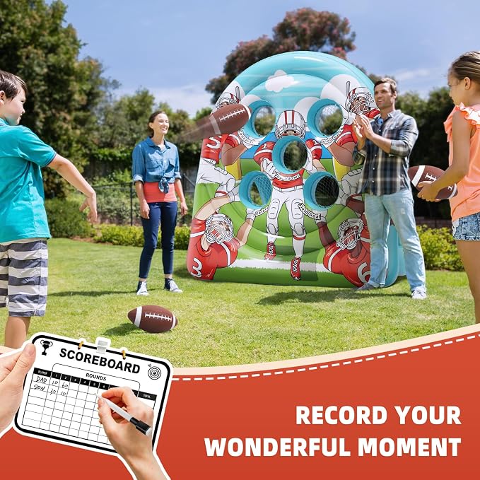 6Ft Football Target Toss Game - Image 3