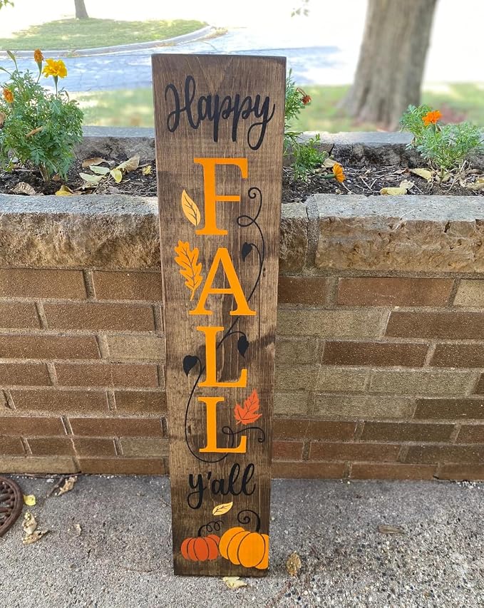Fall Stencils for Painting on Wood Happy Fall Y’All Stencil Reusable Hey There - Image 7