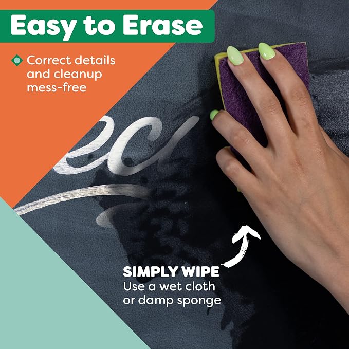 Chalkboard Markers Set of 8 Washable, Erasable Chalk Ink Dry Erase Pens - Image 8