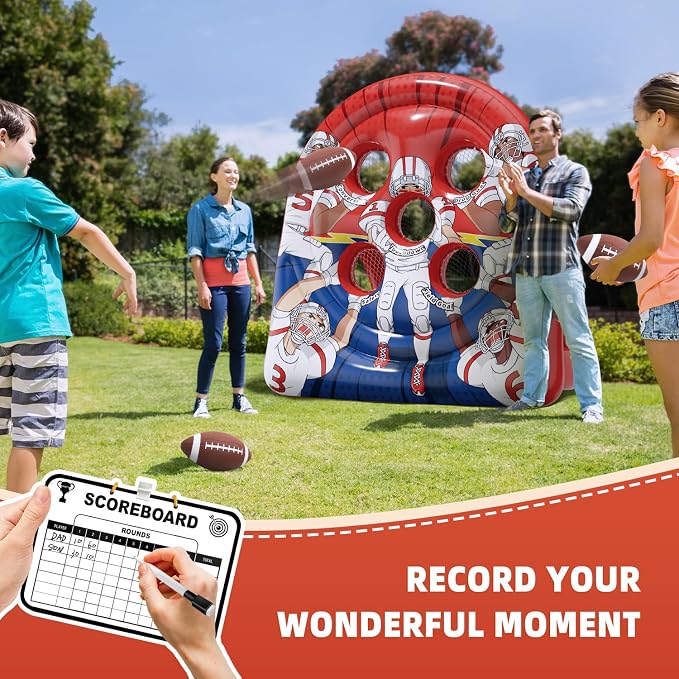 6Ft Football Target Toss Game - Image 3