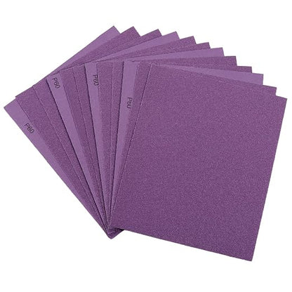 Sandpaper 60 Grit, Wet Dry Sanding Sheets 9 x 11 Inch, Advanced White Fused by Arilier
