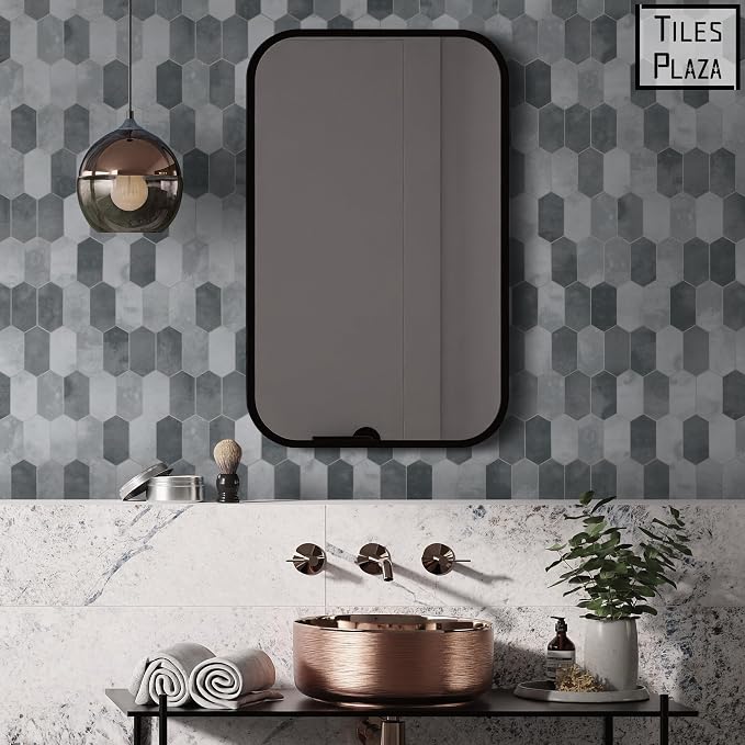 The Tiles Plaza 10-Sheet Peel and Stick Backsplash, Stone Composite Stick On - Image 4